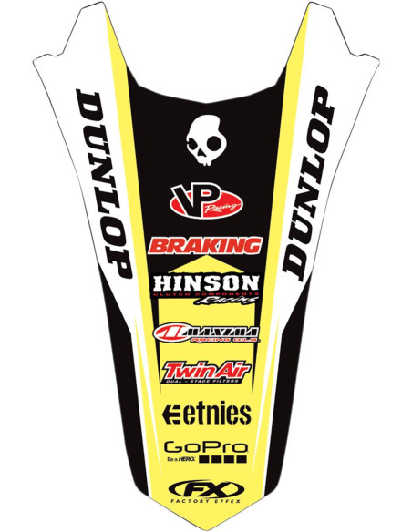 Autocollant garde-boue arrière FACTORY EFFEX SUZUKI RM-Z 250 2004-2006