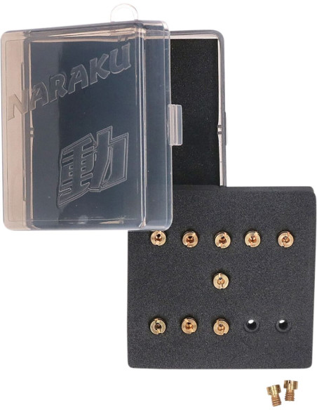 Boite de 11 gicleurs principaux 4mm 110 - 130 NARAKU / KEIHIN