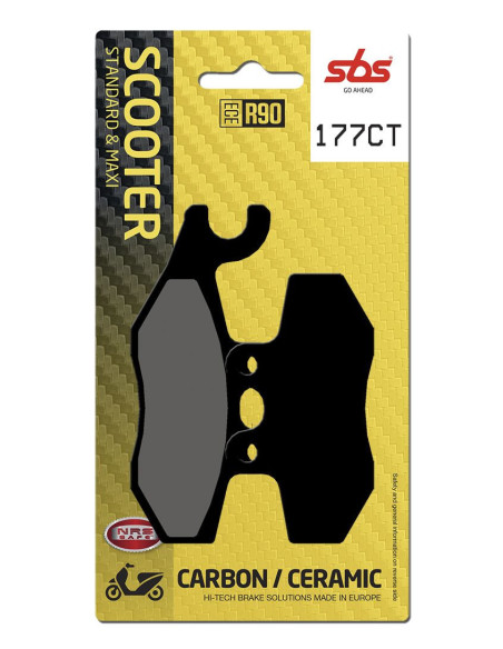Plaquettes de frein SBS 177 CT Carbone Céramique