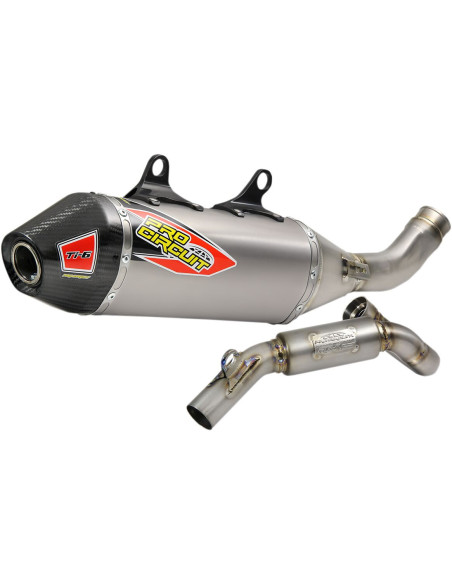 Ligne d'échappement PRO CIRCUIT Ti-6 titane carbone Husqvarna 450 FC 2018-2019 KTM 450 SXF 2018-2019