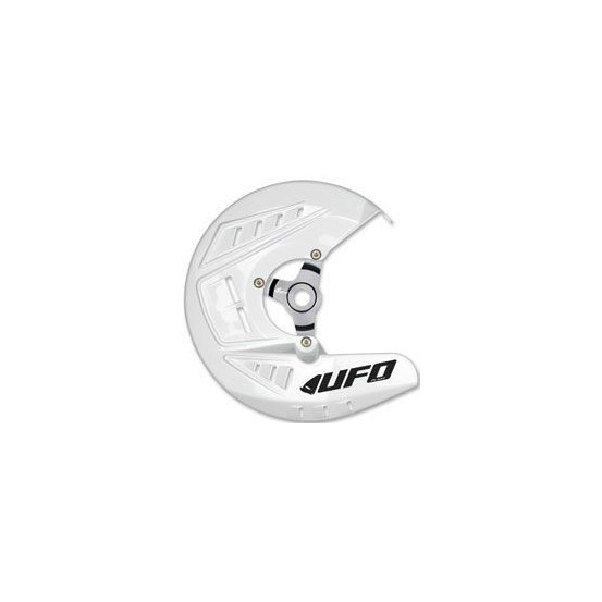 Protection disque - Blanc - UFO OVERSIZE avec platine aluminium Yamaha 250 450 YZF 2014-2016