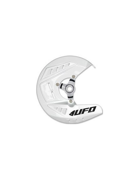 Protection disque - Blanc - UFO OVERSIZE avec platine aluminium Yamaha 250 450 YZF 2014-2016