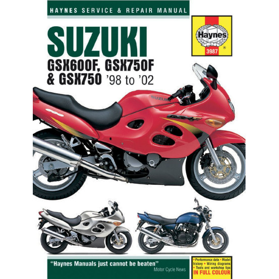 Manuel entretien et réparation HAYNES Suzuki 600/750 GSXF 750 GSX en Anglais