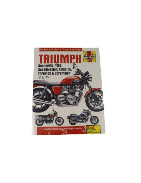 Manuel entretien et réparation HAYNES Triumph Bonneville, Speedmaster, Thruxton, Scrambler 2001-2015 en Anglais