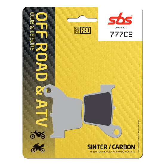 Plaquettes de frein SBS 777 CS Sinter Carbone