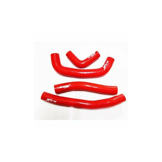 Durites de radiateur KSX renforcées silicone Honda 450 CRF-R/RX 2017-2019 Rouge