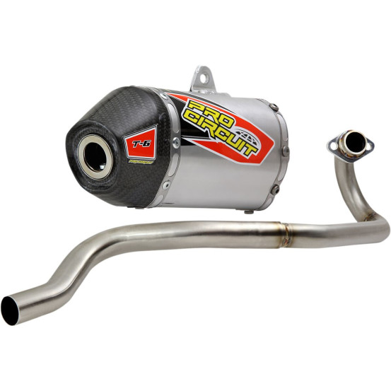 Ligne complète titane carbone Pro Circuit T-6 KAWASAKI 110 KLX 2010-2020
