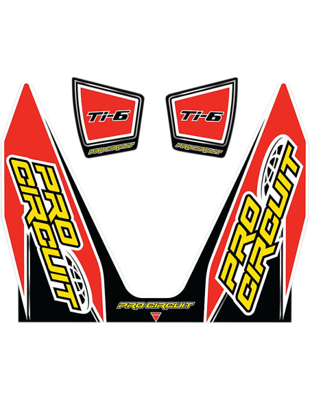 Stickers silencieux Pro Circuit Ti-6 Honda 250/450 CR-F