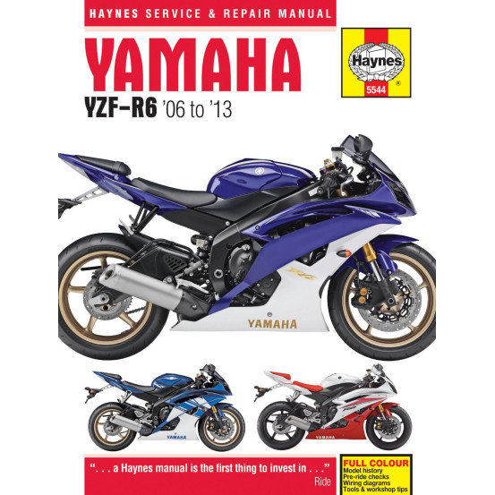 Manuel entretien et réparation HAYNES Yamaha YZF-R6 2006-2013 en Anglais