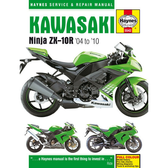 Manuel entretien et réparation HAYNES Kawasaki Ninja ZX-10R 2004-2010 en Anglais