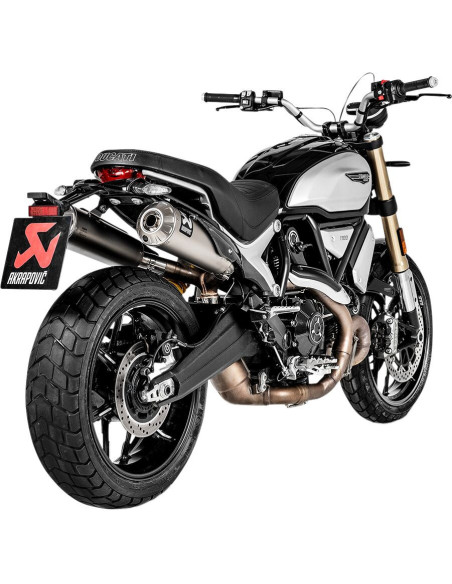 Silencieux AKRAPOVIC Titane Ducati 1100 Scrambler 2018-2019