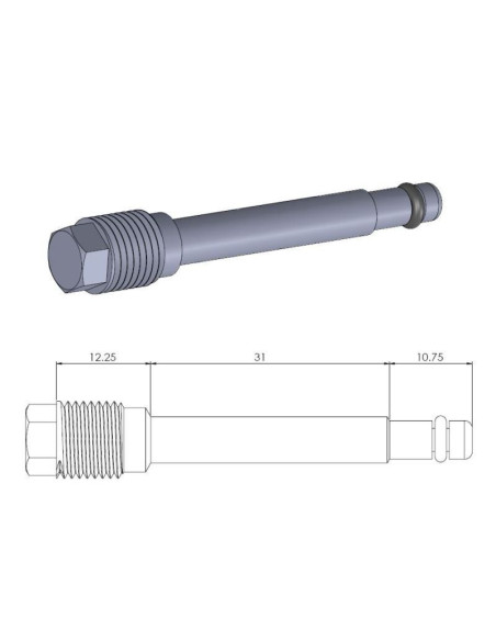 vis axe Moto Master de plaquette avant Yamaha 250 WR R