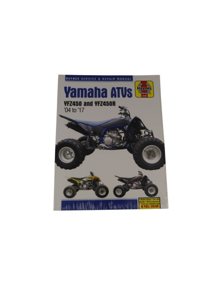 Manuel entretien et réparation HAYNES Yamaha ATV 450 YFZ 2004-2017 en Anglais