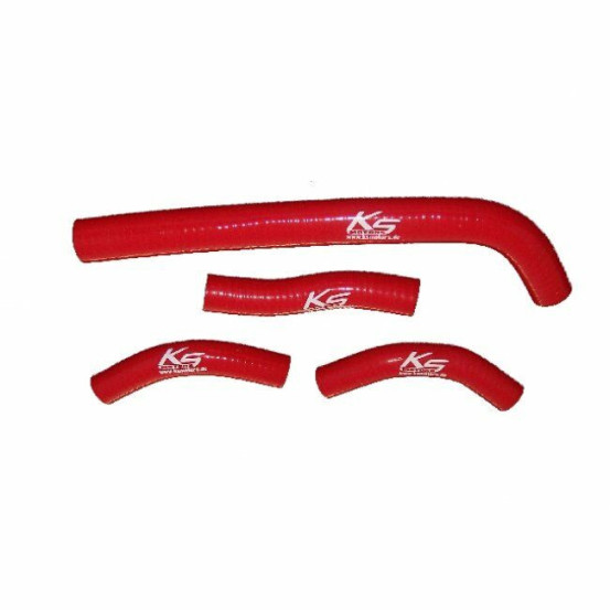 Durites de radiateur KSX renforcées silicone Honda 250 CRF-R/X 2010-2013 250 CRF-L 2012-2013 Rouge