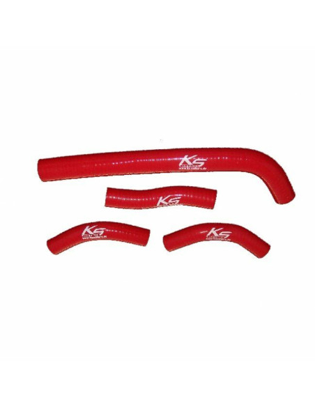 Durites de radiateur KSX renforcées silicone Honda 250 CRF-R/X 2010-2013 250 CRF-L 2012-2013 Rouge