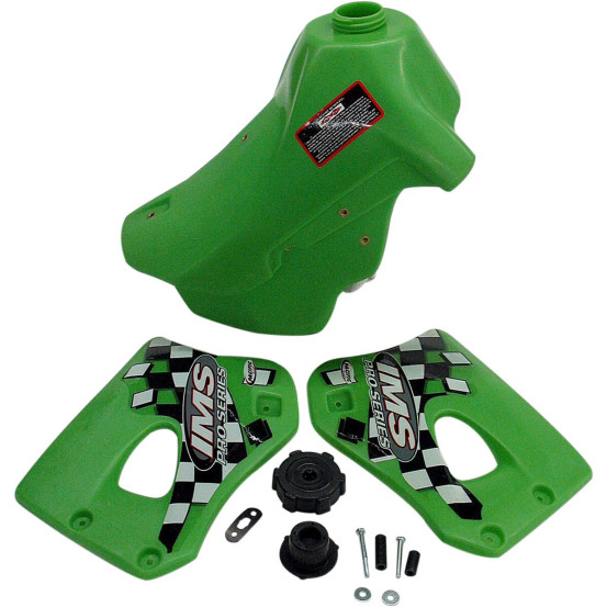 Réservoir IMS grande contenance Kawasaki 200,220 KDX 1995-2006 Vert 12,9 litres