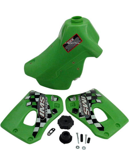 Réservoir IMS grande contenance Kawasaki 200,220 KDX 1995-2006 Vert 12,9 litres