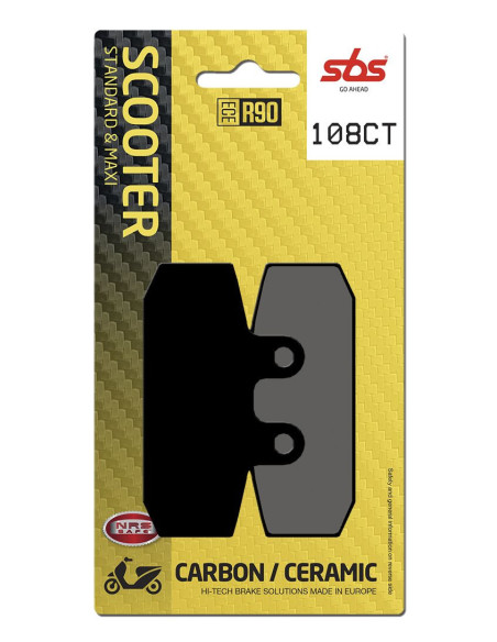 Plaquettes de frein SBS 108 CT Carbone Céramique