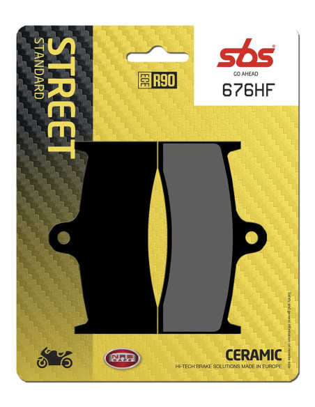 Plaquettes de frein SBS 676 HF Céramique