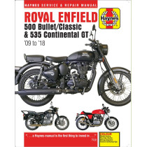 Manuel entretien et réparation HAYNES Royald Enfield 500 Bullet/Classic 535 Continental GT 2009-2018 en Anglais