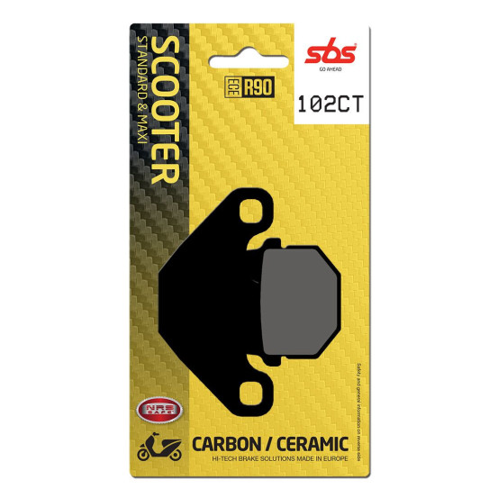 Plaquettes de frein SBS 102 CT Carbone Céramique