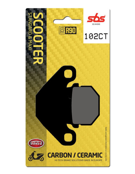 Plaquettes de frein SBS 102 CT Carbone Céramique