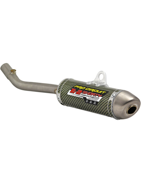 Silencieux Pro Circuit Ti-2 Shorty carbone kevlar Kawasaki 125 KX 2003-2005