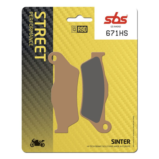 Plaquettes de frein SBS 671 HS Evo Sinter