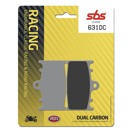 Plaquettes de frein SBS 631 DC Dual Carbone