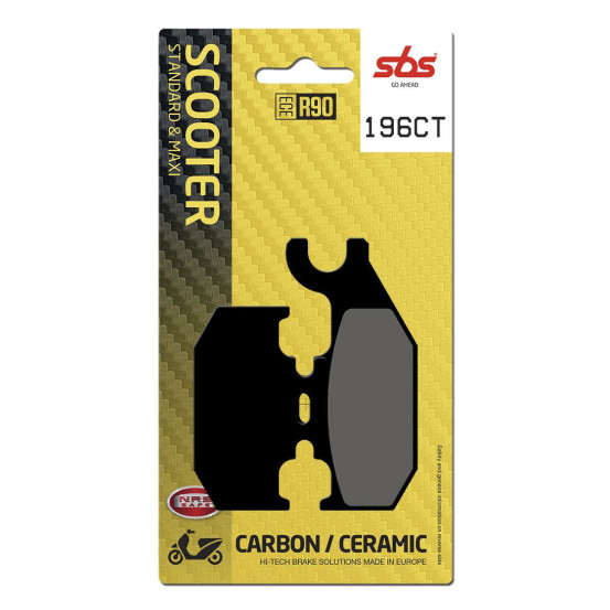 Plaquettes de frein SBS 196 CT Carbone Céramique