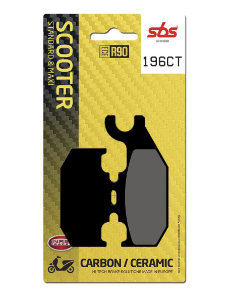 Plaquettes de frein SBS 196 CT Carbone Céramique