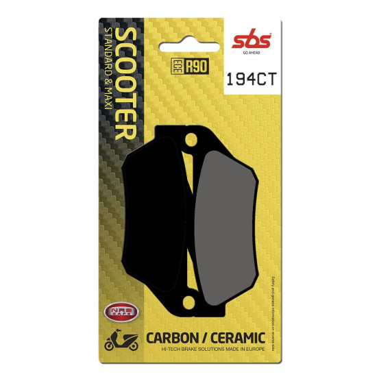 Plaquettes de frein SBS 194 CT Carbone Céramique