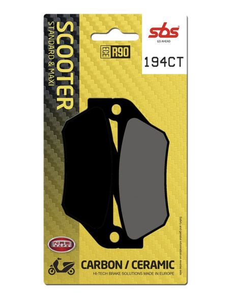 Plaquettes de frein SBS 194 CT Carbone Céramique