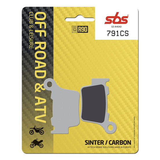 Plaquettes de frein SBS 791 CS Sinter Carbone