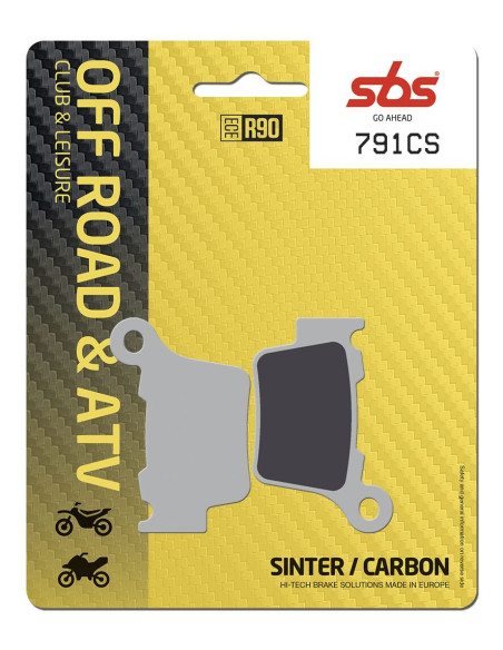 Plaquettes de frein SBS 791 CS Sinter Carbone