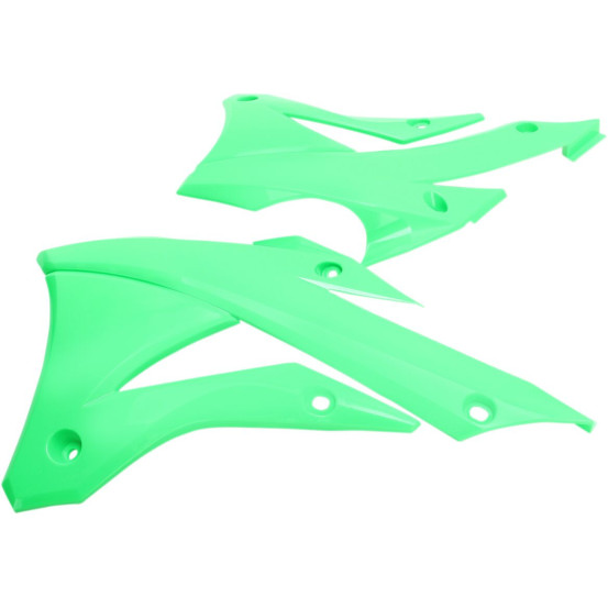 Ouies de radiateur - Vert Fluo - UFO Kawasaki 85 KX 2014-2018