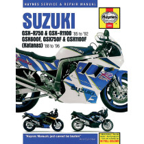 Manuel entretien et réparation HAYNES Suzuki 750/1100 GSXR 1985-1992 600/750/1100 GSXF 1988-1996 en Anglais