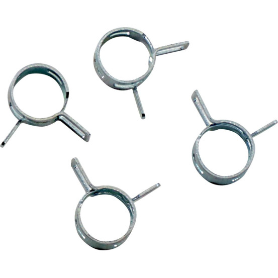 Kit 4 colliers de serrage durite FUEL STAR 10mm gris