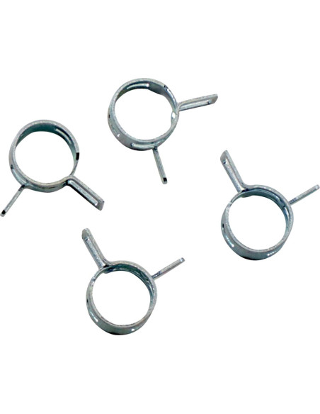 Kit 4 colliers de serrage durite FUEL STAR 10mm gris