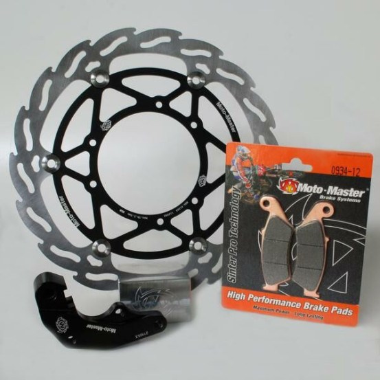 Kit frein avant oversize 270mm MOTO MASTER - Patte de déport + plaquettes incluses - HUSQVARNA 449 / 511 TC - TE 2011-13