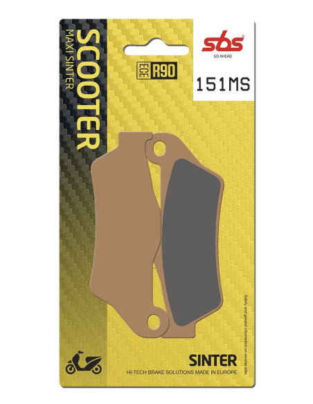 Plaquettes de frein SBS 151 MS Evo Sinter