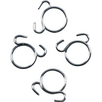 Kit 4 colliers de serrage durite FUEL STAR 9,9mm gris