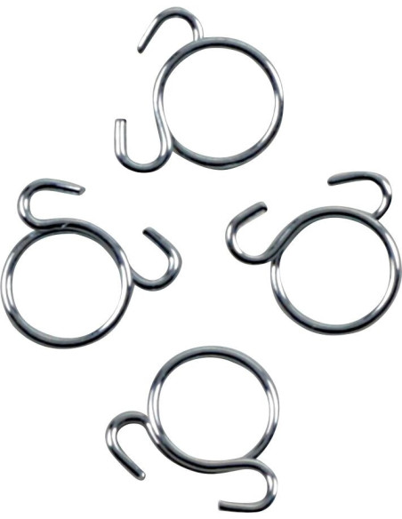 Kit 4 colliers de serrage durite FUEL STAR 9,9mm gris
