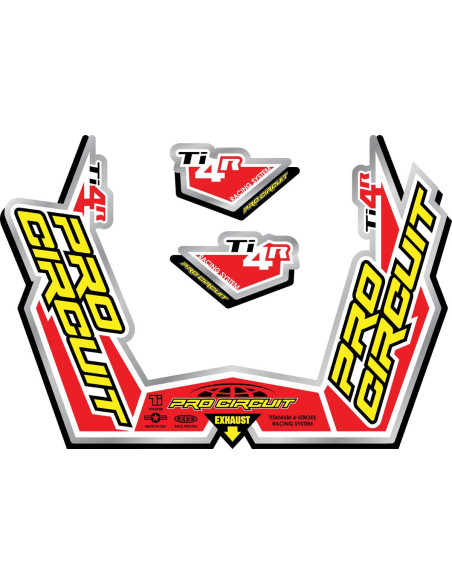 Stickers silencieux Pro Circuit TI-4R