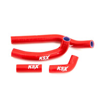Durites de radiateur KSX renforcées silicone Honda 450 CRF-R 2021 Rouge