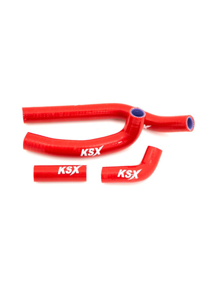 Durites de radiateur KSX renforcées silicone Honda 450 CRF-R 2021 Rouge