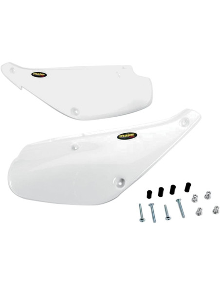 Plaques latérales MAIER pour 80/100 XR 1988-2000 - Blanc