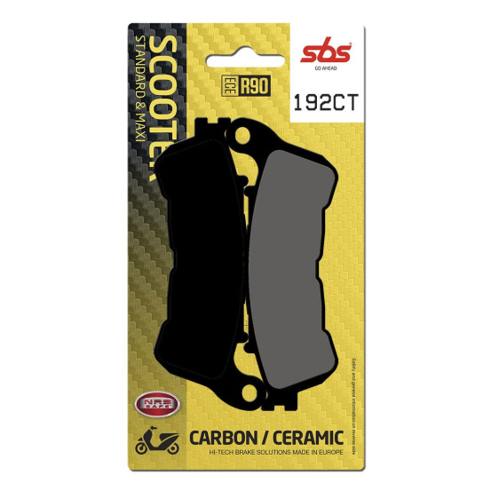 Plaquettes de frein SBS 192 CT Carbone Céramique