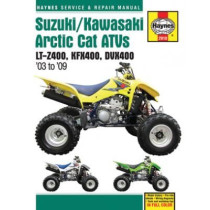 Manuel entretien et réparation HAYNES Suzuki 400 LTZ Kawasaki 400 KFX 2003-2009 en Anglais