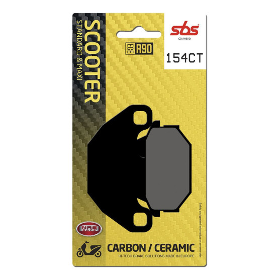 Plaquettes de frein SBS 154 CT Carbone Céramique